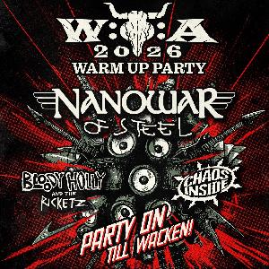 Logo W:o:A 2026 WARM UP PARTY