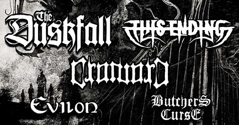 Live: THE DUSKFALL, THIS ENDING, CROWORD u.m.