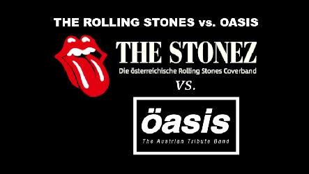 Logo THE ROLLING STONES vs. OASIS