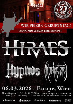 Escape Birthday Bash, Tag 1: Hiraes, Hypnos, Monastery