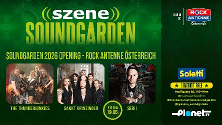 Logo SOUNDGARDEN OPENING powered by ROCK ANTENNE ÖSTERREICH